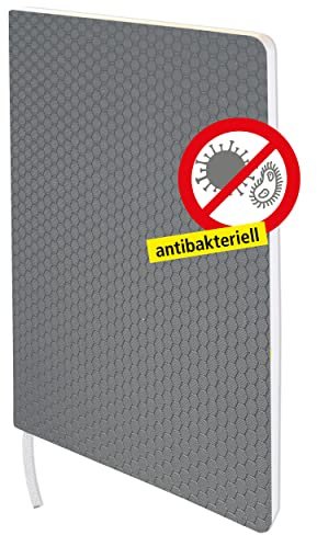 ONLINE Bullet Journal Schwarz be.safe DIN A4 | antibakterielle & antivirale Oberfläche | 192 Innenseiten dotted | Hardcover Notebook | Notizbuch 80 g/m² FSC-Papier für Notizen & Skizzen | Lesezeichen