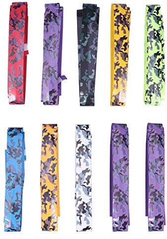 LIOOBO Tennis Badminton Schläger Griffband Anti Slip Wrap Overgrip Tape 10Pc (Camouflage)