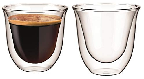 Aqualogis Bicchiere termico a doppia parete per espresso, doppio cremona, set da 2 (80 ml)