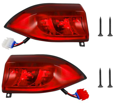 Panglong Club Car LED Taillight kit Replacements, Rear Light 12V 3 Wires for Precedent 2004-up&Tempo 2018-up Golf Carts #102529001 102528901