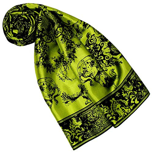 Lorenzo Cana Designer damduk av 100 % silke, halsduk flerfärgad, huvudduk, 90 cm x 90 cm