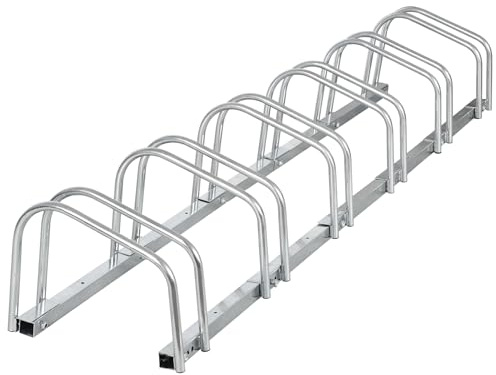 ZENY 6 Bike Rack Bicycle Floor Parking Stand for Mountain Bike Road Bike Indoor Outdoor Garage, Adjustable Bicycle Storage Organizer Stand