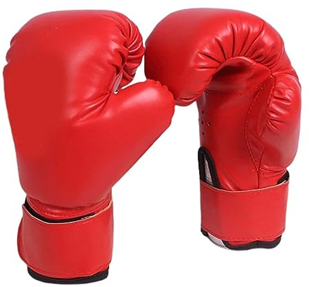 kowaku Gants de Boxe pour Enfants Gants de Boxe Gants de Sac Lourd Mitaines de Frappe Gants de Gants de Boxe d'entraînement pour Adolescents MMA Home, Rouge