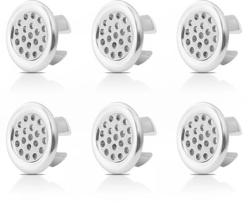 XUKZIMA 6 pièces Couvercle de Protection Contre le Débordement Universel, Arrêt du trop-plein de l'évier, Arrêt du trop-plein du lavabo, Adapté pour Salle de Bain, Cuisine, Baignoires