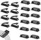 20Pcs Self Adhesive Cable Management Clips,Sticky Cable Tidy Wire Clips Black Cable Clips Self Adhesive Strong Cable Tidy Clips Tidy Hooks Cable Organiser Upgraded Adhesive Cable Clips for Home Office