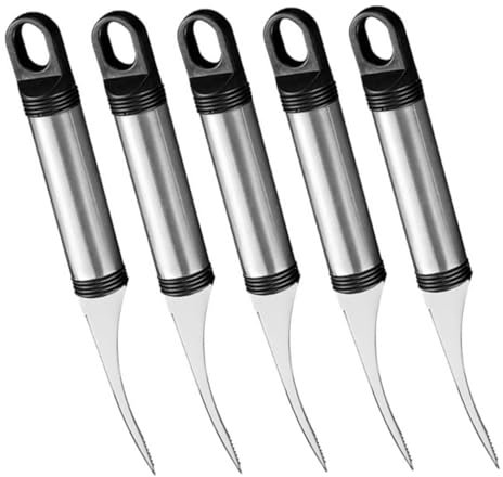 Mikinona Set di 5 Apri Gamberetti Pulisci Gamberetti Pulitore per Frutta E Verdura Sbucciatore per Gamberetti Sgusciatore per Gamberetti Utensile per La Pulizia dei Gamberetti