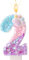 Dog and Cat Paw Number Candle for Cake, Cartoon Birthday Candle Kitten Dog Themed Number Cake Topper with Base & Supporting Stick for Puppy Kitten Lovers Party Decoration Supplies (2)