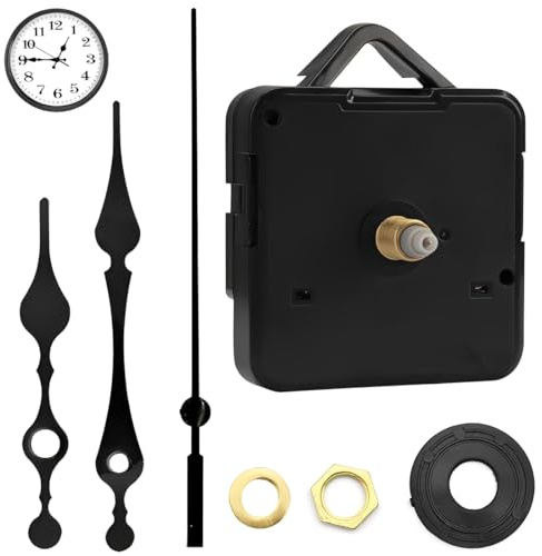 Tomedeks uhrwerk für wanduhr funk wanduhr Funk-Uhrwerk mit Uhrzeigerset, Uhrwerk für Wanduhr, zum Basteln, Funkuhr wanduhr funk