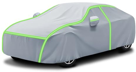 Telo copriauto per SAAB 93 cabrio 1998-2012|4640 * 1760 * 1460 mm, Impermeabile Adatto Esterno copertura completa auto con cerniere laterali invernale antigelo, antineve e antigelo