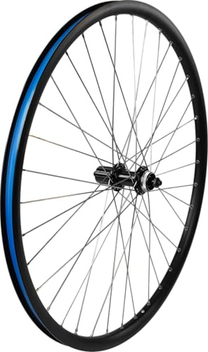 XB3 28 Zoll Hinterrad Laufrad Hohlkammerfelge geöst | inkl. Schnellspanner | für Center Lock Scheibenbremse | Schwarz I ETRTO 21-622 (28 Zoll)