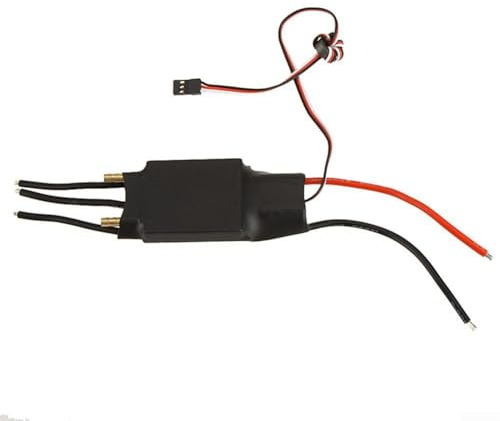 Controlador sin escobillas, para barco RC, ESC refrigerado por agua con bloque unidireccional, control electrónico marino 80A-200A, carcasa de metal y configuración de juego (125A)