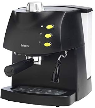 Selecline 865107 - Cafetera (Independiente, Máquina espresso, 1,8 L, De café molido, 850 W, Negro)