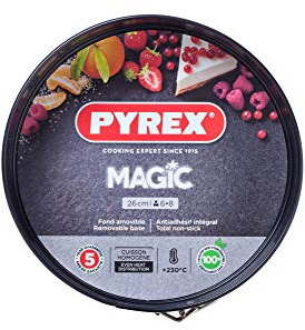 Pyrex Magic Molde para Horno, Negro, 26 cm