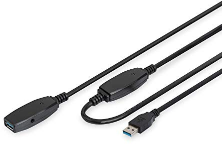 DIGITUS Aktives USB 3.2 Gen1 Verlängerungskabel – 20 m – 5 Gbit/s