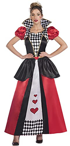 (PKT) (9910063) Adult Ladies Queen Of Hearts Costume (Medium/Large)
