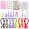 Mardatt 64-teiliges komplettes Papier-Quilling-Set, 45 Farben, 900 Streifen, Papier mit notwendigen Werkzeugen für Anfänger, Fortgeschrittene Quiller, DIY Handwerk Quilling Set