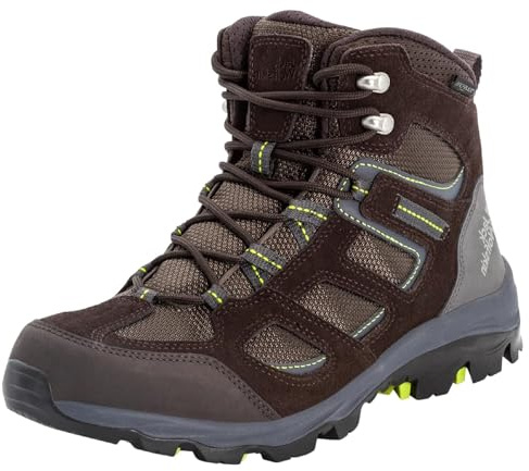 Jack Wolfskin Herren Vojo 3 Texapore Mid M Outdoorschuhe, Dark Brown Lime, 45 EU