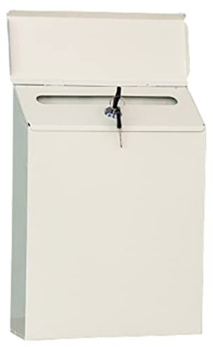 Boite Aux Lettres Murale, Boîte Aux Lettres Murale Moderne en Fer avec Serrure Clé pour Maison, Anti-Pluie, Facile À Installer Boîte Aux Lettres, Style Antique Anglais (Color : 1, Size : C)