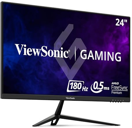 ViewSonic VX2428 24 16:9 (23.8) 1920 x 1080 SuperClear® IPS, 165hz, 1ms MPRT, Freesync Premium, 2 HDMI, DisplayPort, Speakers,Black