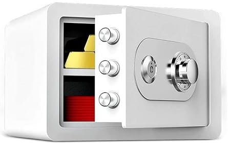 Coffres-forts Coffre-fort avec serrure à combinaison Coffre-fort de dépôt mécanique 25cm ignifuge Clé Armoire Mini Bedside Caisse à monnaie Bureau Bijoux Cabine Coffre-fort de dépôt,B