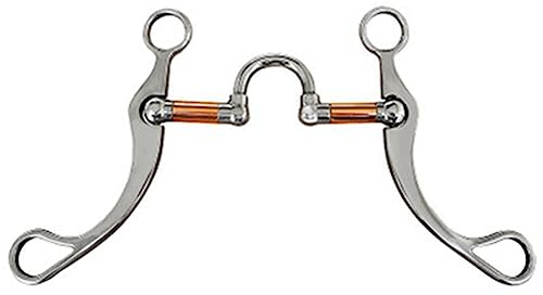 ISTOVO Trensengebiss Aus Edelstahl, Pferdegebiss, Trainingsausrüstung für das Gebiss, Gebiss mit Kupferanschluss