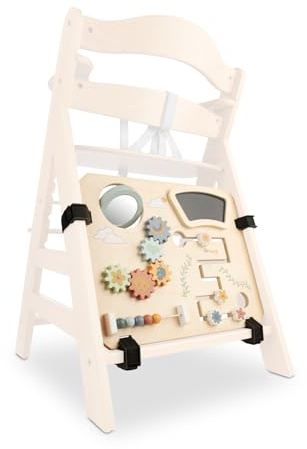 hauck Tablero Sensorial de Madera Certificada FSC® para Trona Evolutiva Alpha Plus Beta Plus y Arketa - Juguetes Edcuativos para Bebés desde 10 Meses - Fijación Rápida