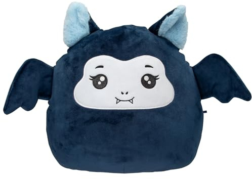 Depesche 13853 Ylvi Swoppies - Doudou Chauve-Souris en Bleu foncé, avec Effet Lumineux et Petites Ailes, Peluche de 20 cm env.