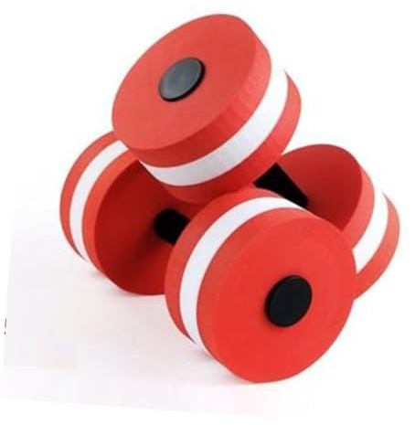 Parliky 2 Pièces Haltères Aquatiques EVA pour Aquagym Barres Flottantes Légères et Durables Exercice Fitness Homme Femme Piscine