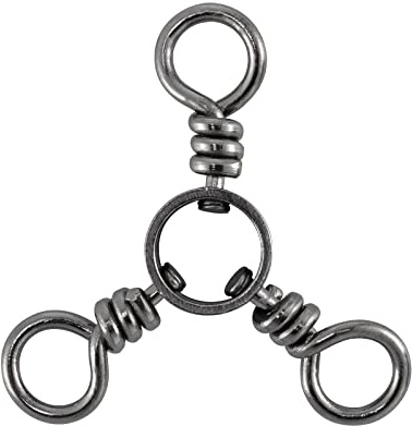 Dr.Fish 50 Pack 3 Way Swivel Fishing Tackle 30-220Lb Catfish Swivels Three Way Rigs Freshwater Saltwater Catfish Tackle(#1,#1/0,#3/0,150pk)