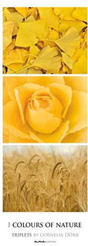 Colours of Nature - Triplets 2024 - Streifenkalender XXL 25x69 cm - Bildkalender im Hochformat - Naturkalender - Wandkalender - Wandplaner