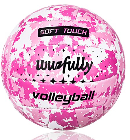 Wuzfully Volleyball Official Size 5,Soft Volleyballs for Backyard Beach Park Play Games Practice Volleyball for Beginner Teenager(Best Gift)