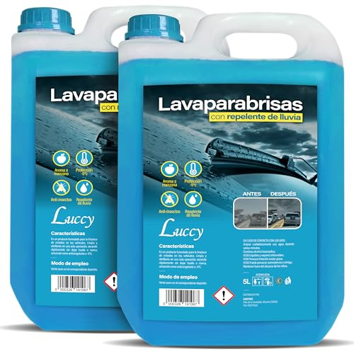 Tergicristallo per auto liquido protezione antipioggia 10 litri | Tergicristallo antigelo protezione -5°C