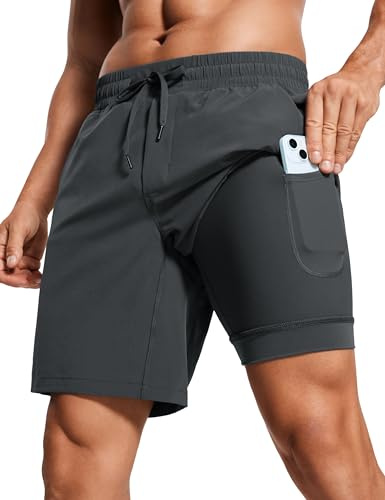 CRZ YOGA herr Shorts Feathery-fit Running Shorts 7 Inches, Ns001c