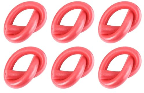 ACAN Tradineur - Pack de 6 Churros para Natación - Flotador de Espuma, Palo Flotador, Tubo Espuma para Piscina, Espagueti de Espuma - 6,5 x 150 cm - Color Rosa