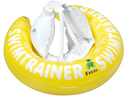 FREDS SWIM ACADEMY SWIMTRAINER 'Classic' Gelb - Fortgeschrittener Schwimmtrainer für Kinder von 4 bis 8 Jahren, effektive Schwimmhilfe zur Förderung des freien Schwimmens