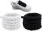 DHSBGWSX 2 pares de cordones de cuerda de algodón, cordones simples y modernos, cordones de cuerda gruesa, cordones deportivos, cordones de bricolaje, accesorios para zapatos