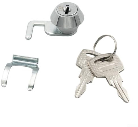 Cerradura de cajón de caja registradora, material de aleación de zinc, clip rápido para armarios de metal, cajas de vuelo