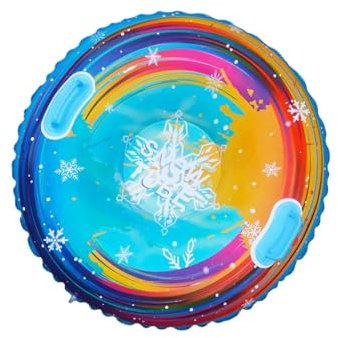 Aufblasbares Schlittenrohr – Aufblasbares Snowboard, Bunte Schlitten Schneeröhre Mit Griffen | Bequemer Aufblasbarer Schlitten, Kippschutz-Design Für Schwere Lasten, Für Aktivitäten Von Rodeln A