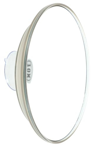 VALICLUD Magnifying Makeup Mirror for Bathroom Suction Cup Single Side Magnifying Mirror with Adjustable Position High Definition for Shaving Hairstyling and Makeup