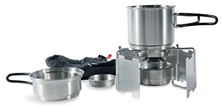 Tatonka Geschirr Alcohol Burner Set - Utensilio de Cocina para Acampada, Color Transparente