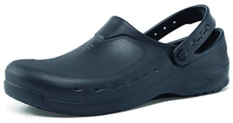 Shoes for Crews ZINC Work Shoes – Comfortable, Water Repellent and Slip-Resistant Clogs for Shift Work, Medical and Kitchen Staff, OB E SR – for Men and Women