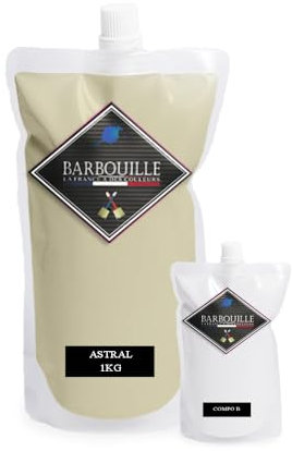 BARBOUILLE pintura/resina epoxi mate bicomponente - Para azulejos, gres, laminado, PVC - 1kg - Beige Astral