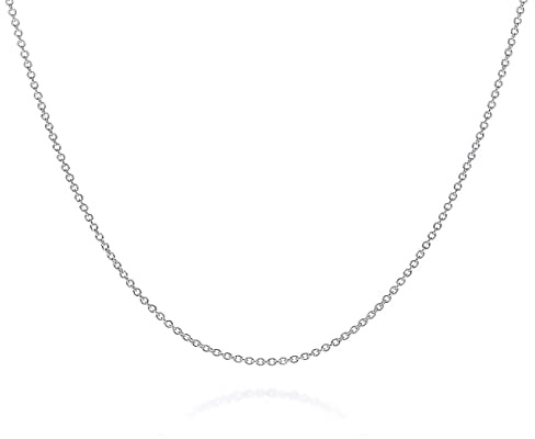 Treasure Bay Women’s Necklace 925 Sterling Silver Snake Curb Figaro Box Rolo Rope Anchor Chain Necklace 16 18 19 20 21 22 24 30 Inch Italian Chain (Anchor Chain, 21)