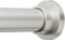 Amazon Basics Spannvorhangstange, verstellbar, für drinnen und draußen, 137 bis 229 cm, Nickel
