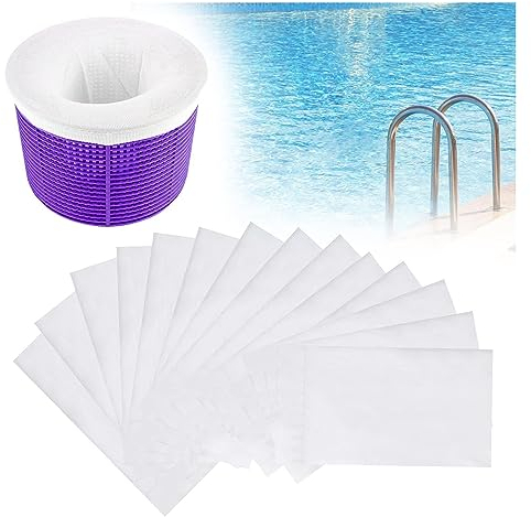 SIGANDG Skimmer de Piscina, Calcetines de Malla Skimmer, Filtro de Cesta de Piscina, Calcetines Skimmer de Piscina, Calcetines de Filtro Skimmer de Piscina para Cesta de Piscina (10 uds)