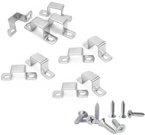 30 x 30 mm 304 rostfritt stål fyrkantigt rör spänne konsol u-typ rörklämmor för VVS-system kanalering rörmokare vattenrör/dörrstängd stånghållare