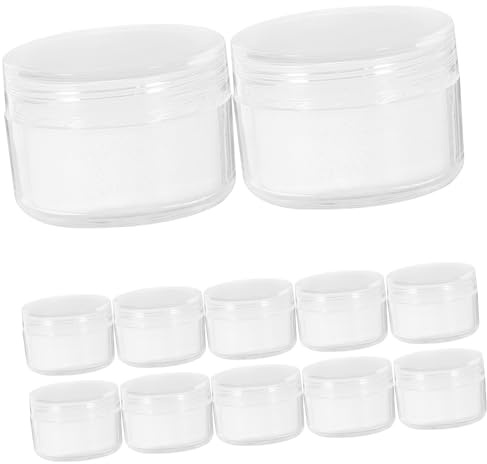 Alipis 12piezas Cajas Pequeñas Redondas Para Exhibición De Joyas Almacenamiento Seguro De Gemas y Anillos Organizador Ligero Con Tapa Antipolvo Resistente y Compacto Para Uso Portátil