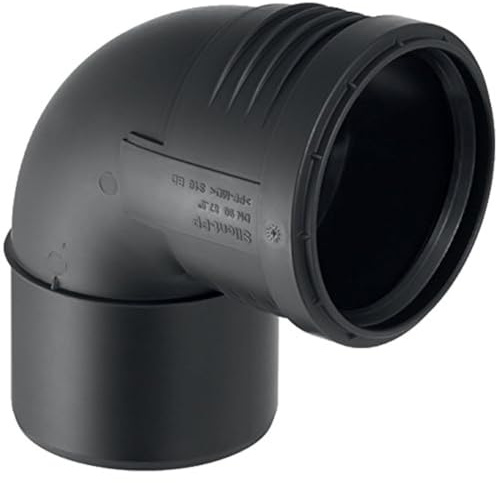 Geberit Silent-PP 390224141 Pipe Bend with Sleeve 87.5 Degrees DN 50