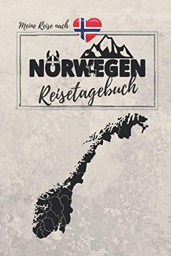 Meine Reise nach NORWEGEN | REISETAGEBUCH: Tagebuch zum Ausfüllen, Eintragen & Selberschreiben | ca. A5 (15,24 x 22,86 cm)