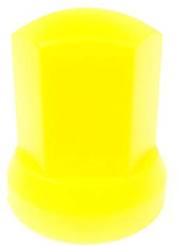 Matel Service - 10 tapas para tuercas de rueda (diámetro de 32 mm), color amarillo